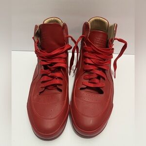 Maison Margiela Red High Top Sneakers UK 45